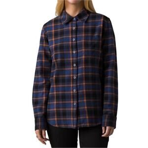 PRANA Plaid Shirt Women S Flannel Organic Cowgirl Gorpcore Cottage Western NWT